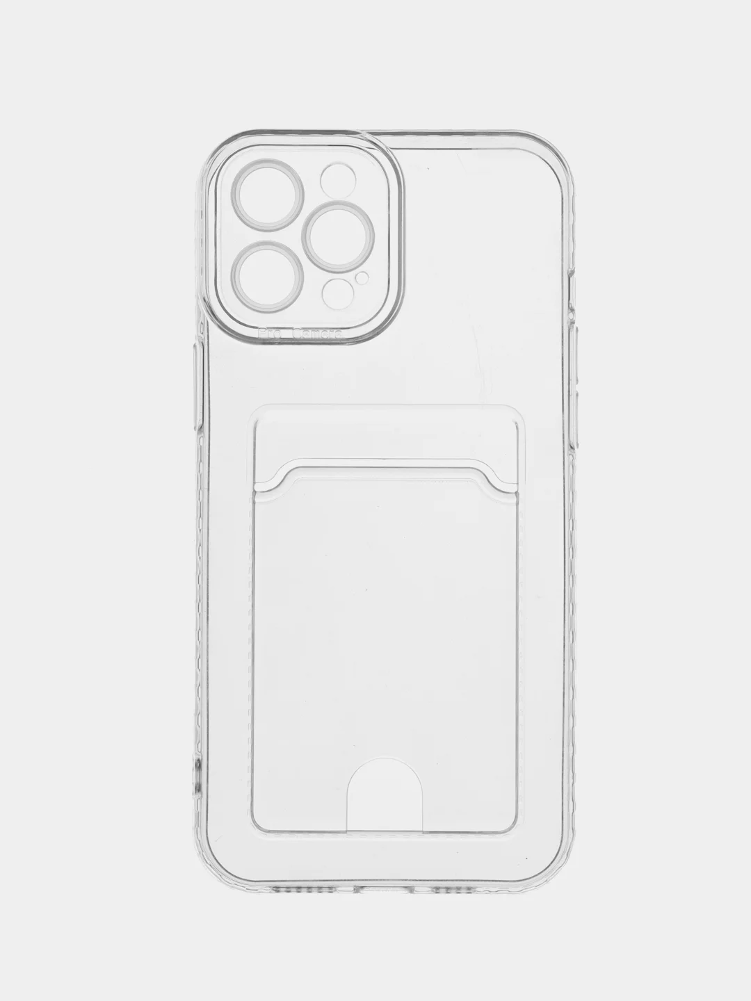 Белый чехол для iPhone 12 Pro Max, с карманом для карт