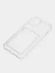 Молочный чехол для iPhone 12 Pro Max, с карманом для карт