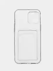 Молочный чехол для iPhone 12 Pro Max, с карманом для карт