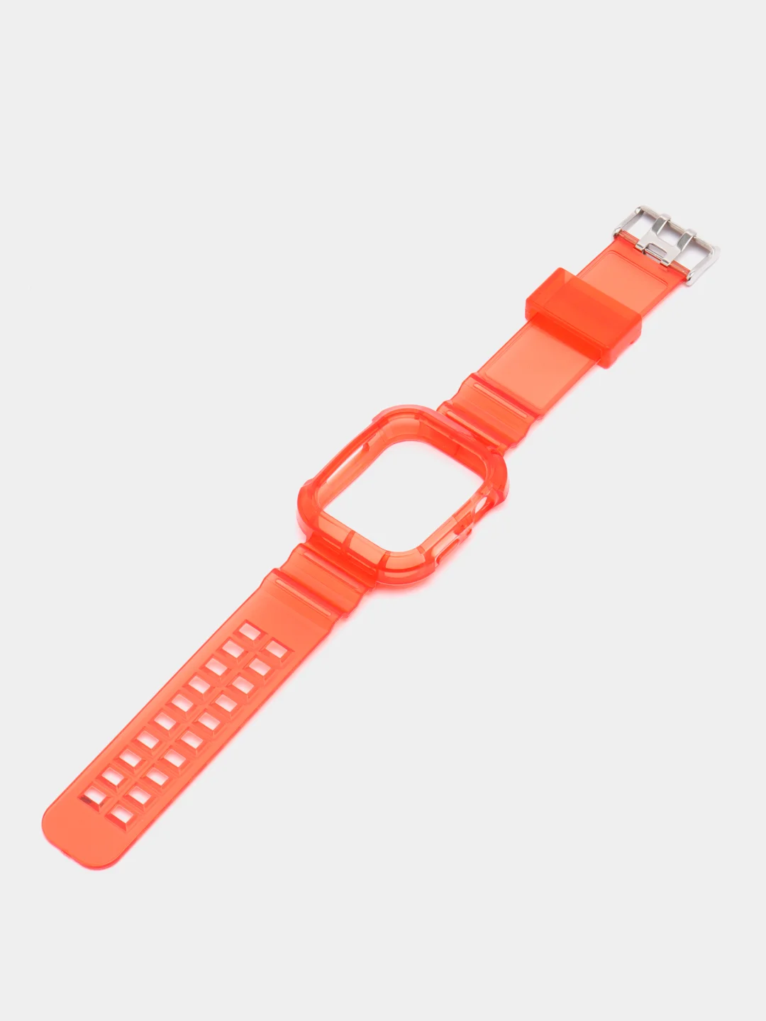 Красный прозрачный ремешок для Apple Watch