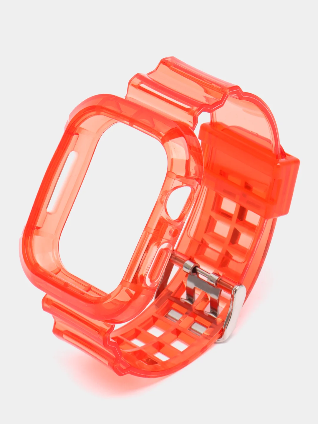 Красный прозрачный ремешок для Apple Watch