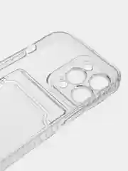 Белый чехол для iPhone 13 Pro, с карманом для карт