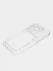 Белый чехол для iPhone 13 Pro, с карманом для карт