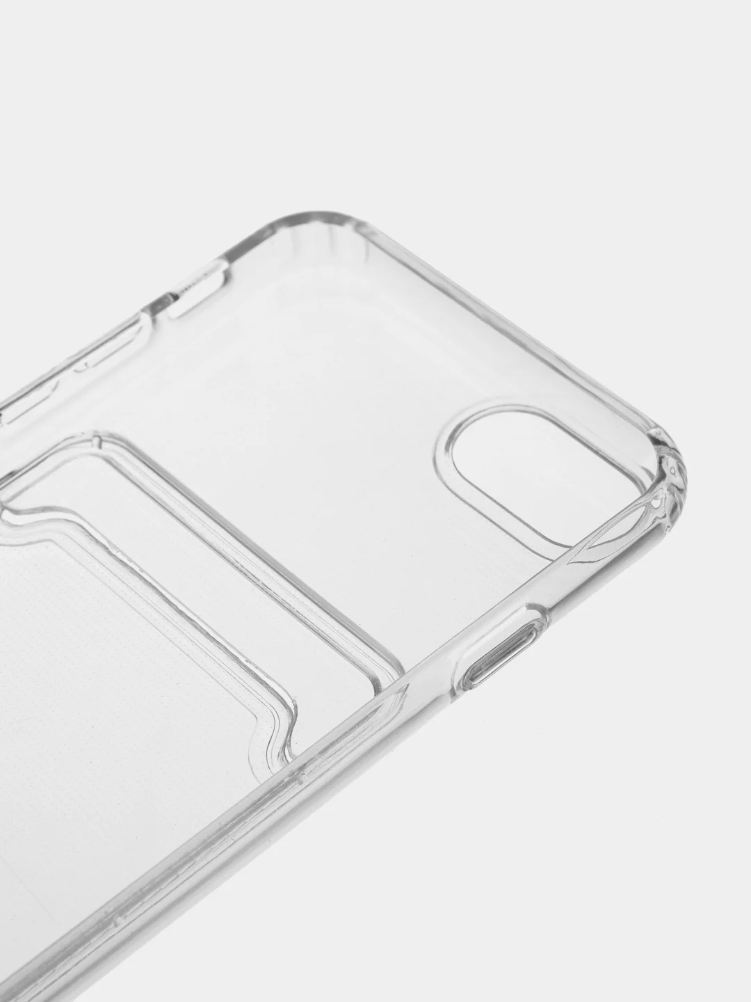 Белый чехол для iPhone 7, 8, SE 2020, с карманом для карт