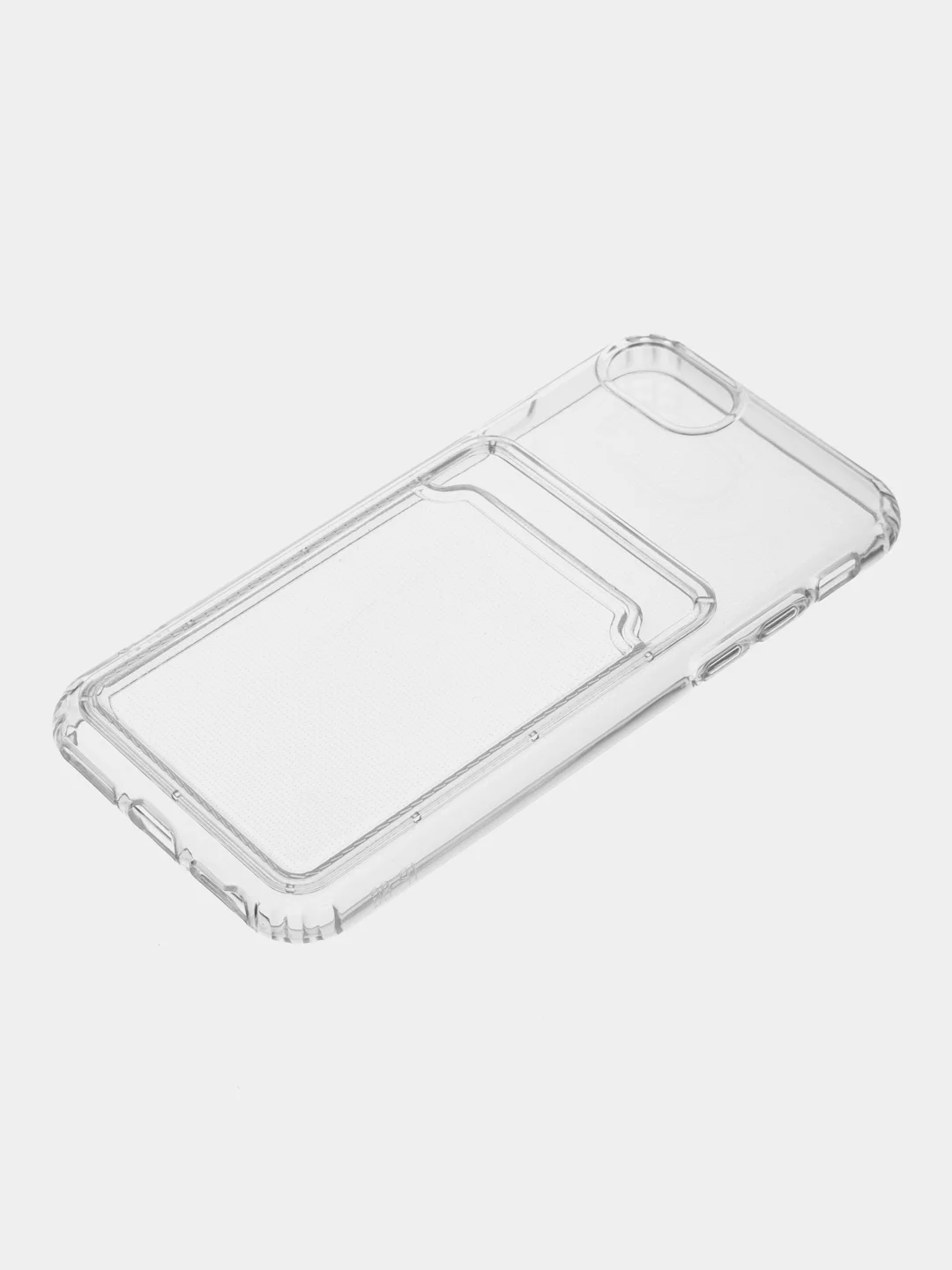 Белый чехол для iPhone 7, 8, SE 2020, с карманом для карт