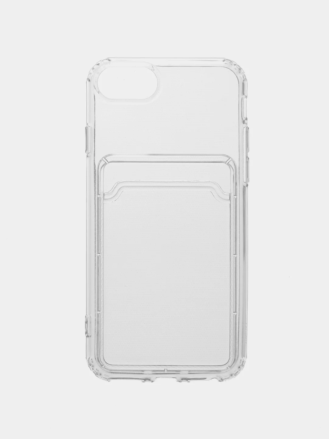 Белый чехол для iPhone 7, 8, SE 2020, с карманом для карт