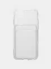 Белый чехол для iPhone 7, 8, SE 2020, с карманом для карт