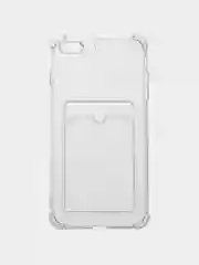 Прозрачный чехол для iPhone 7,8 PLUS с карманом для карт