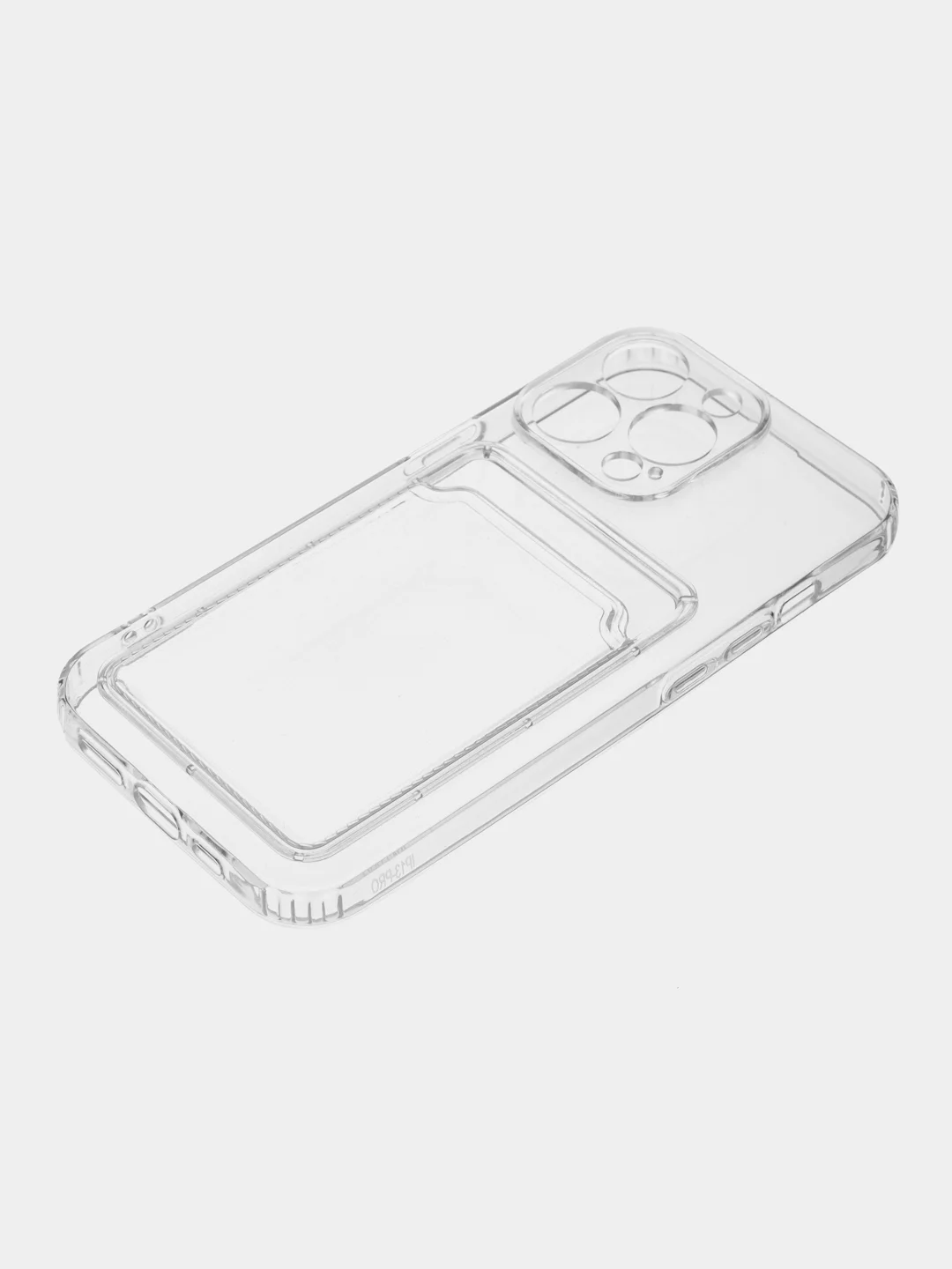 Молочный чехол для iPhone 13 Pro, с карманом для карт