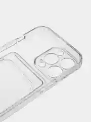 Молочный чехол для iPhone 13 Pro, с карманом для карт