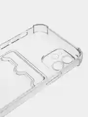 Прозрачный чехол для iPhone 12, с карманом для карт