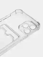 Прозрачный чехол для iPhone 12 Pro Max, с карманом для карт