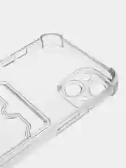 Прозрачный чехол для iPhone 14 Plus, с карманом для карт
