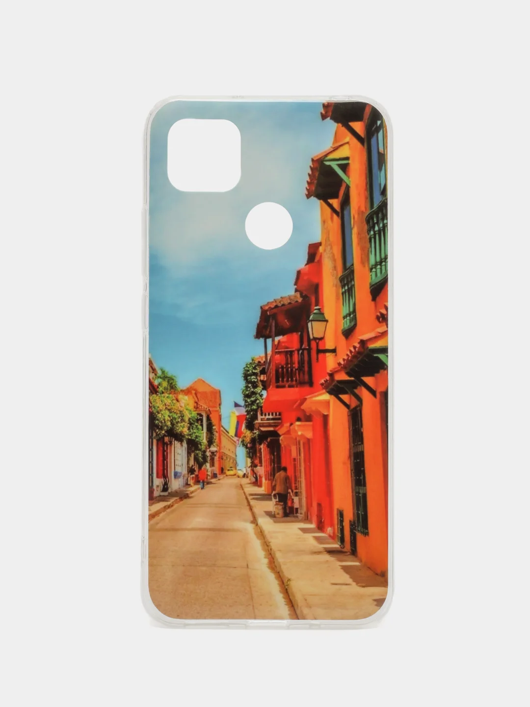 Голубой чехол Xiaomi Redmi 10A, Redmi 9C, Сяоми Редми 10А, Редми 9С с рисунком