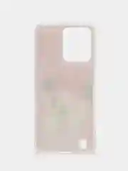 Тёмно-розовый чехол силиконовый на Realme C31 / Реалми С31, с рисунком