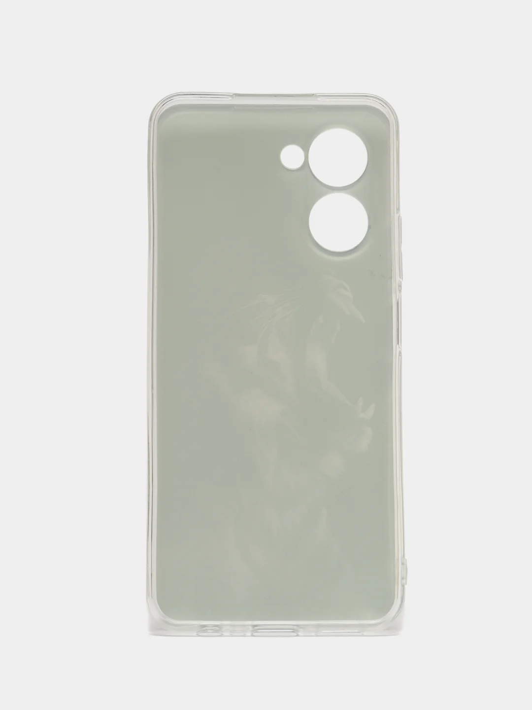 Черный чехол для Realme C33 (Реалми С33), силиконовый, с рисунком