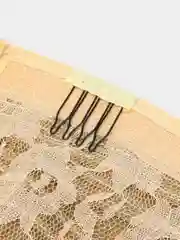 Светло-бежевый хвост шиньон накладной на липучке, прямые волосы, 65 см