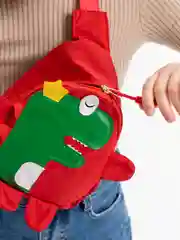 Коралловый рюкзак детский дошкольный "Динозавр"