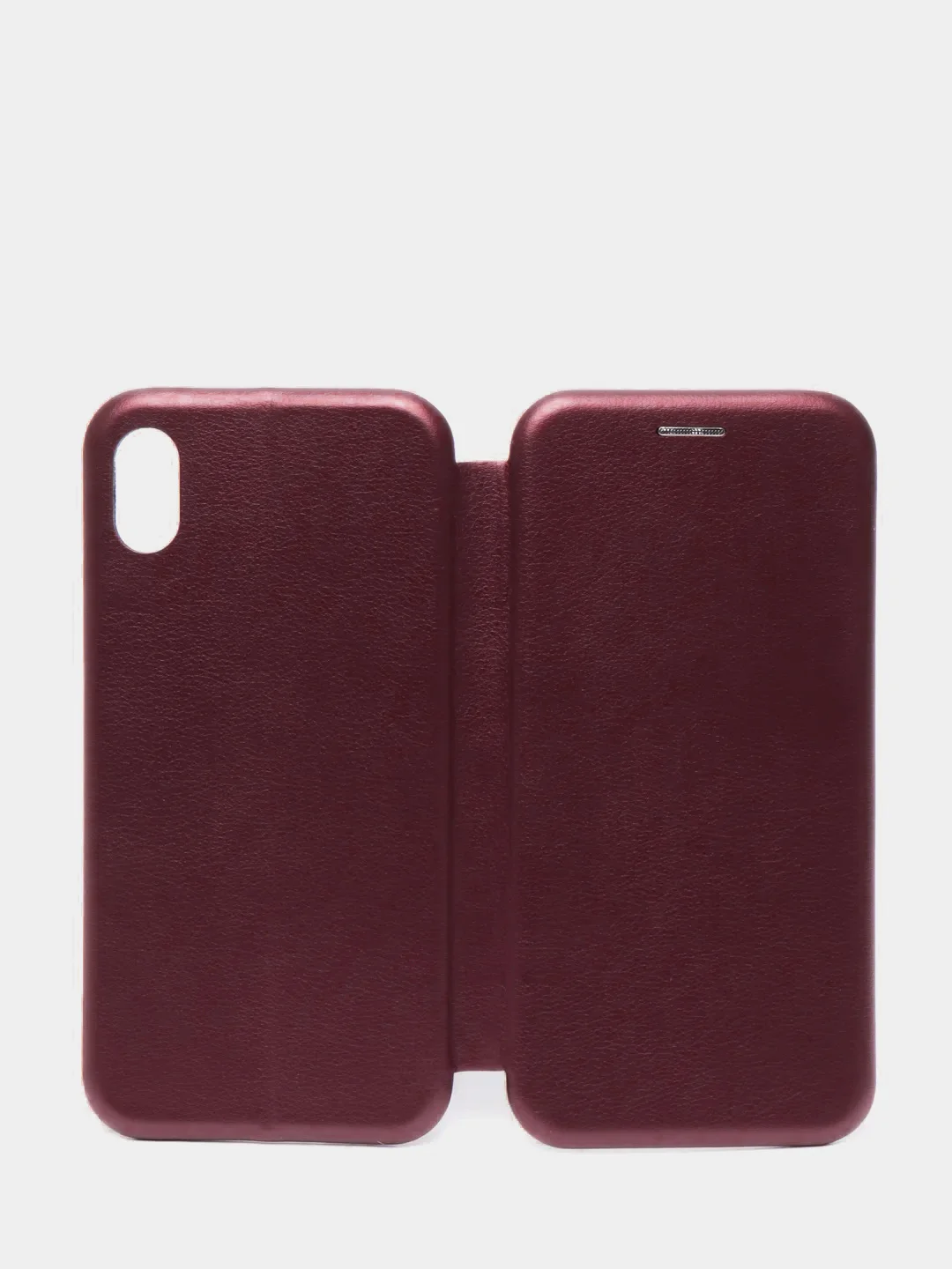 Багровый чехол-книжка iPhone 5, 5S, SE, 6, 6S, 7, 8, SE, X, XS, XR, 11, 12, 13, Pro, Max, Mini