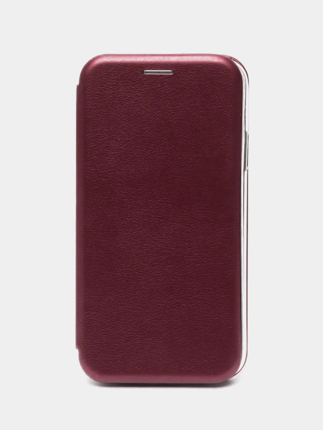 Багровый чехол-книжка iPhone 5, 5S, SE, 6, 6S, 7, 8, SE, X, XS, XR, 11, 12, 13, Pro, Max, Mini