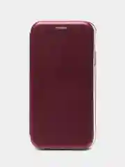 Багровый чехол-книжка iPhone 5, 5S, SE, 6, 6S, 7, 8, SE, X, XS, XR, 11, 12, 13, Pro, Max, Mini