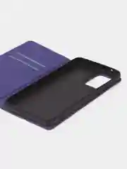 Фиолетовый чехол-книжка для Samsung A33 из нубука Super Creative