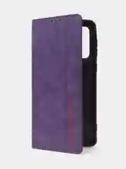 Фиолетовый чехол-книжка для Samsung A33 из нубука Super Creative