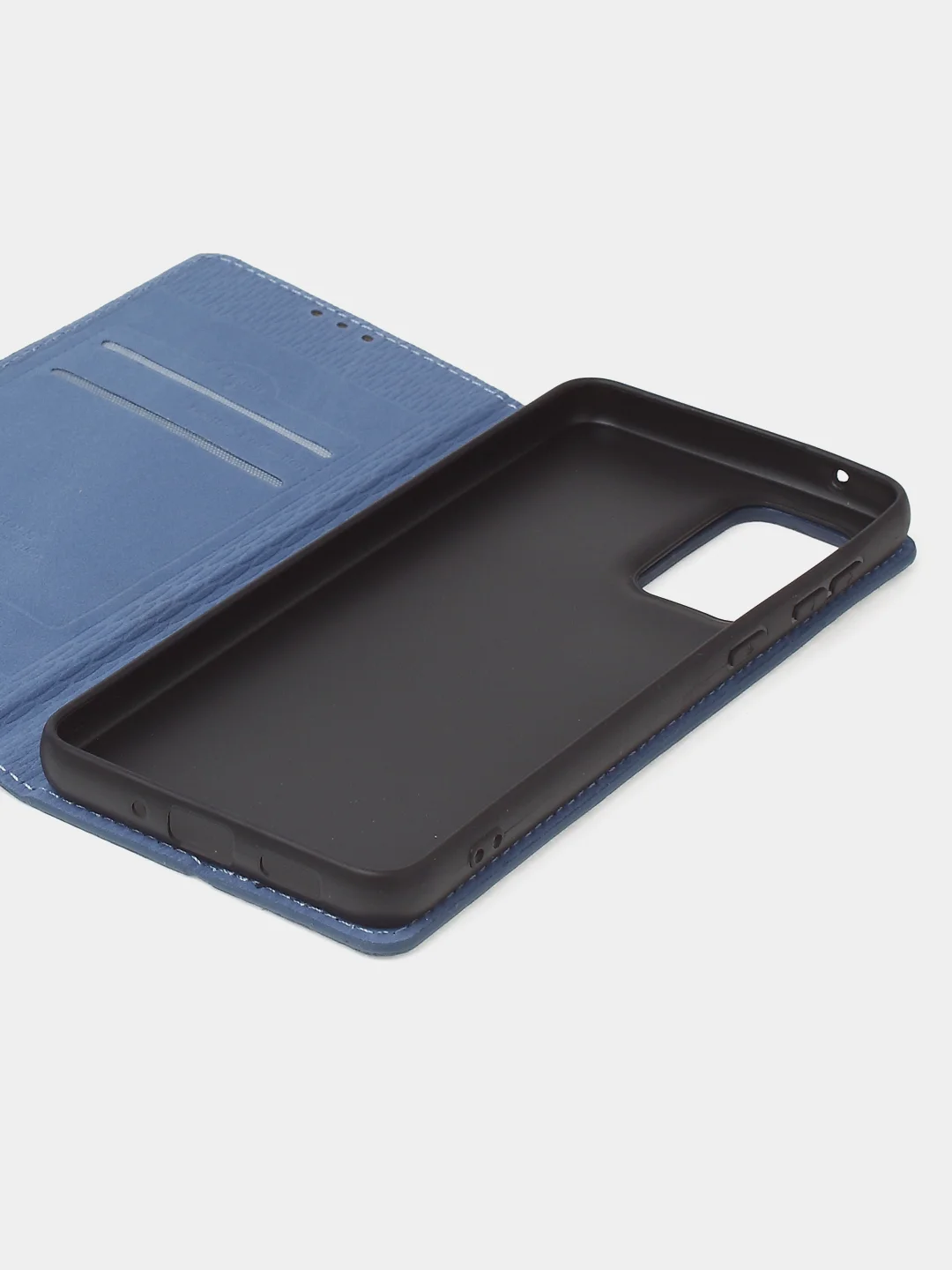 Синий чехол-книжка для Samsung A33 из нубука Super Creative