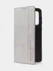Серый чехол-книжка для Samsung A33 из нубука Super Creative