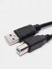 Кабель компьютерный USB 2.0 AM-BM для подключения сканера принтера МФУ к компьютеру черный