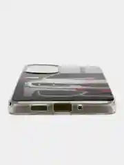 Хром чехол для Samsung Galaxy A73 (Самсунг Галакси А73), силиконовый, с рисунком