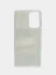 Хром чехол для Samsung Galaxy A73 (Самсунг Галакси А73), силиконовый, с рисунком