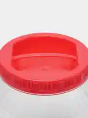 Алый банка-ёмкость для сыпучих продуктов, с винтовой крышкой, 1.5 л