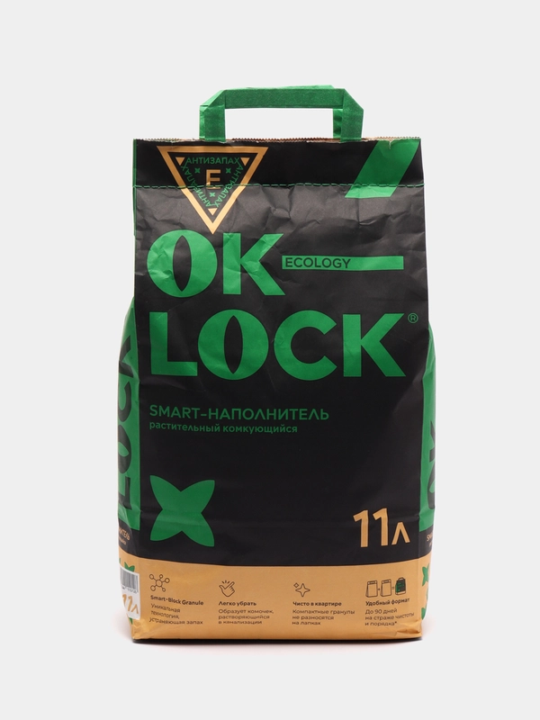 Наполнитель Ok-Lock, растительный, 11 л