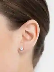 Желтый серьги гвоздики XUPING, из медицинского золота