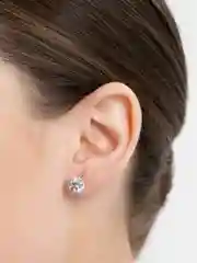 Лимонный серьги гвоздики XUPING, из медицинского золота