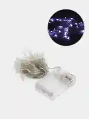 S Гирлянда "Нить" 4 м , IP20, прозрачная нить, 40 LED, свечение белое, 2 режима, 3 х AA