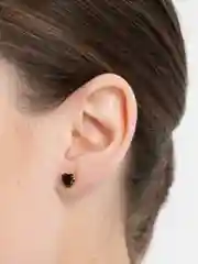 Красный серьги-гвоздики Xuping, в форме "Сердца", с кристаллом