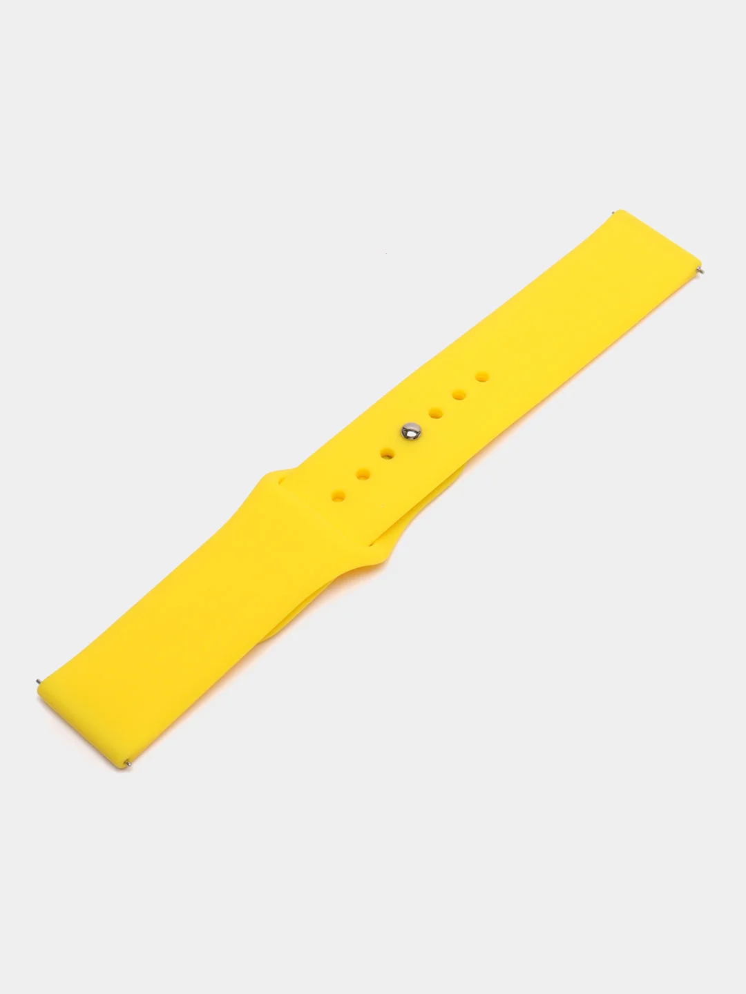 Белый силиконовый ремешок для Xiaomi Amazfit Bip / Huawei / Haylou / Samsung, с кнопкой, 22 мм