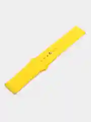 Белый силиконовый ремешок для Xiaomi Amazfit Bip / Huawei / Haylou / Samsung, с кнопкой, 22 мм
