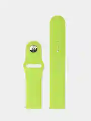 Лайм силиконовый ремешок для Xiaomi Amazfit Bip / Huawei / Haylou / Samsung, с кнопкой, 22 мм