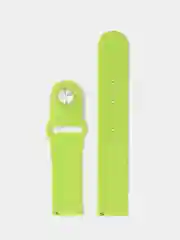 Лайм силиконовый ремешок для Xiaomi Amazfit Bip / Huawei / Haylou / Samsung, с кнопкой, 22 мм