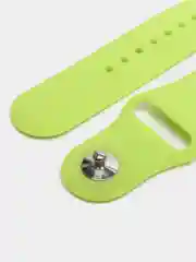 Лайм силиконовый ремешок для Xiaomi Amazfit Bip / Huawei / Haylou / Samsung, с кнопкой, 22 мм
