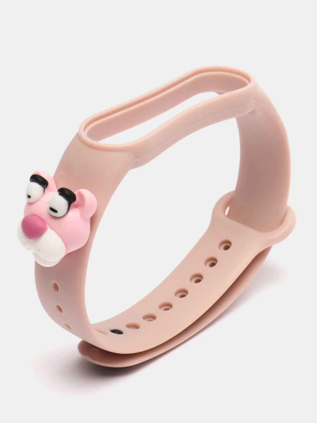 Пудровый силиконовый ремешок Xiaomi Mi Band 5