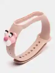 Пудровый силиконовый ремешок Xiaomi Mi Band 5