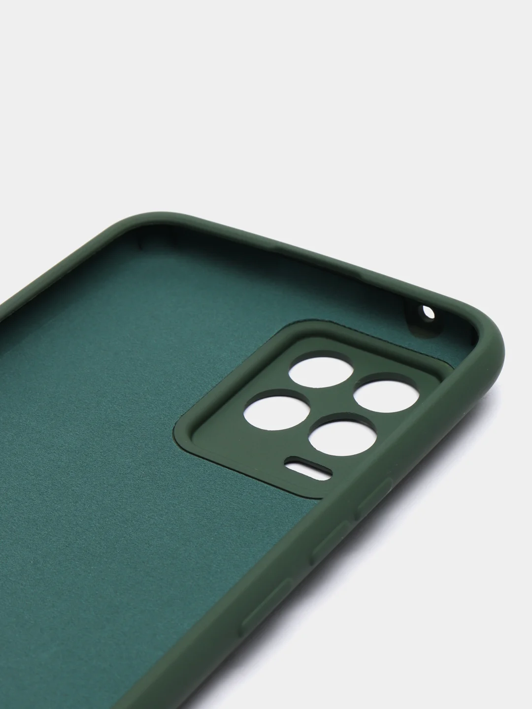 Зеленый чехол Silicone Cover для Realme 8/8 Pro (Реалми 8/8 про), силиконовый