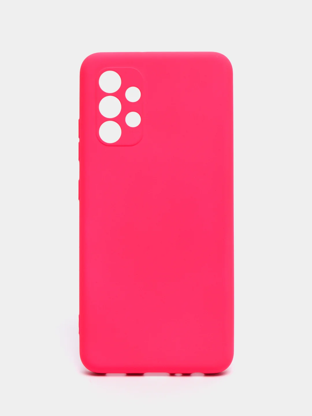 Тёмно-розовый чехол Samsung Galaxy A32 (4G), Галакси А32 4G силиконовый Silicone Cover с закрытым низом