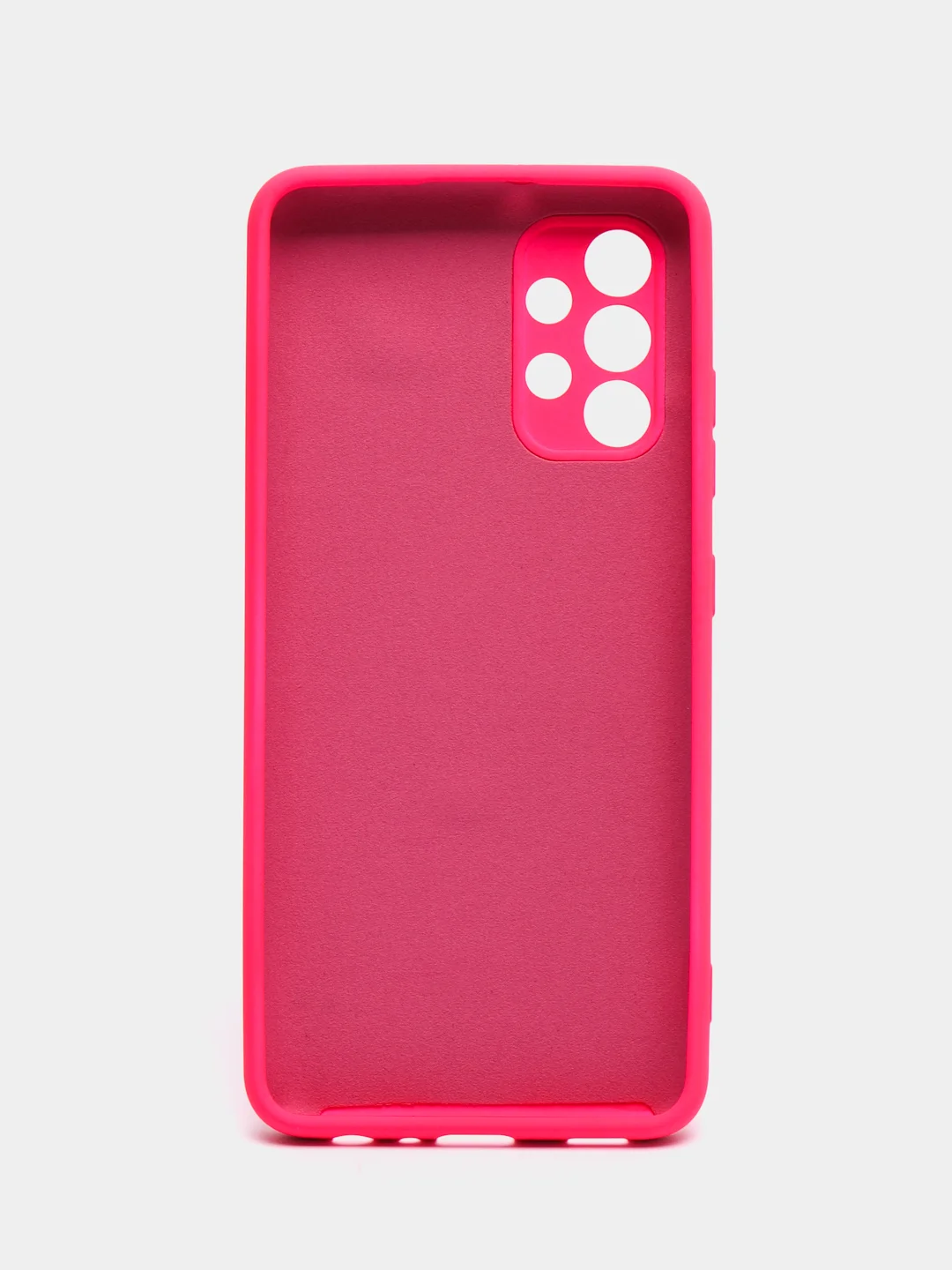 Тёмно-розовый чехол Samsung Galaxy A32 (4G), Галакси А32 4G силиконовый Silicone Cover с закрытым низом