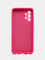 Тёмно-розовый чехол Samsung Galaxy A32 (4G), Галакси А32 4G силиконовый Silicone Cover с закрытым низом