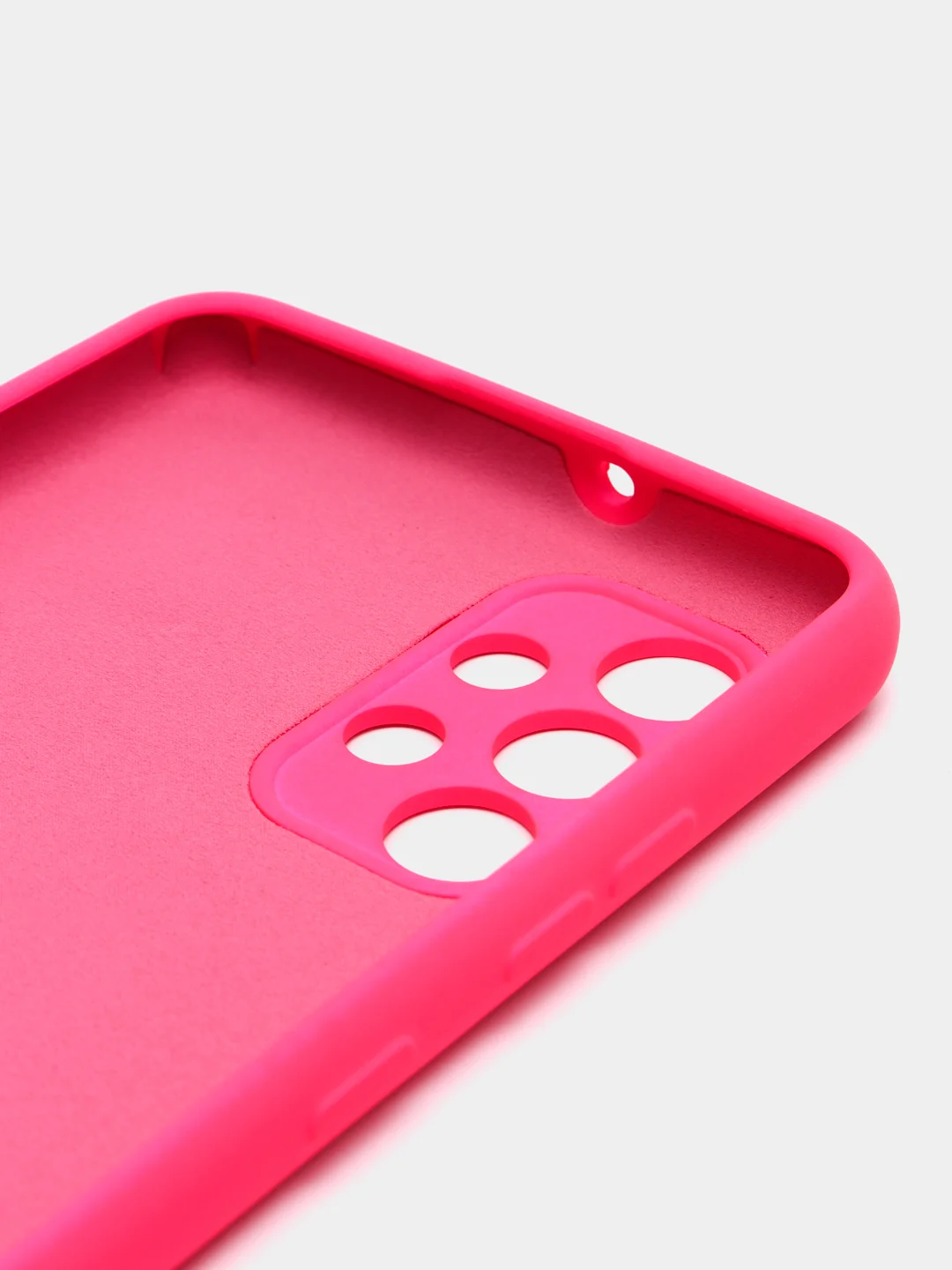 Тёмно-розовый чехол Samsung Galaxy A32 (4G), Галакси А32 4G силиконовый Silicone Cover с закрытым низом
